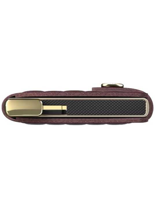 MINIWALLET PREMIUM EMBOSS MED DIAMOND BORDEAUX PORTE CARTES SECRID Concept Store Strasbourg