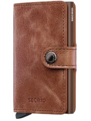 MINIWALLET VINTAGE MV COGNACBROWN PORTE CARTES SECRID boutique Strasbourg
