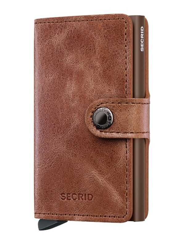 MINIWALLET VINTAGE MV COGNACBROWN PORTE CARTES SECRID boutique Strasbourg