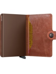 MINIWALLET VINTAGE MV COGNACBROWN PORTE CARTES SECRID boutique Strasbourg store shop in