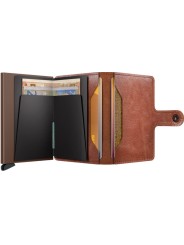 MINIWALLET VINTAGE MV COGNACBROWN PORTE CARTES SECRID boutique Strasbourg store shop int