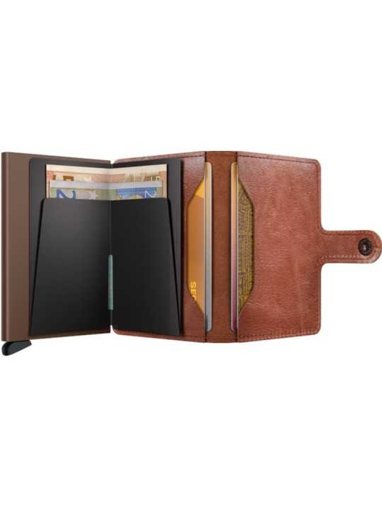 MINIWALLET VINTAGE MV COGNACBROWN PORTE CARTES SECRID boutique Strasbourg store shop int