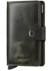MINIWALLET VINTAGE MV OLIVE BLACK PORTE CARTES SECRID boutique Strasbourg store shop front