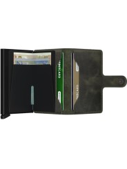 MINIWALLET VINTAGE MV OLIVE BLACK PORTE CARTES SECRID boutique Strasbourg store shop int