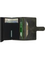 MINIWALLET VINTAGE MV OLIVE BLACK PORTE CARTES SECRID boutique Strasbourg store shop int