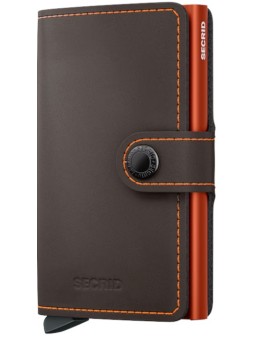 MINIWALLET MATTE MMTRUFFLE & ORANGE PORTE CARTES SECRID boutique Shop store Strasbourg front