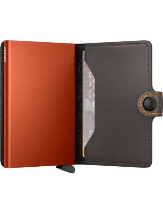 MINIWALLET MATTE MMTRUFFLE & ORANGE PORTE CARTES SECRID boutique Shop store Strasbourg in