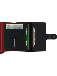 MINIWALLET MATTE BLACK & RED PORTE CARTES SECRID MM BLACK & RED boutique Shop store Strasbourg open