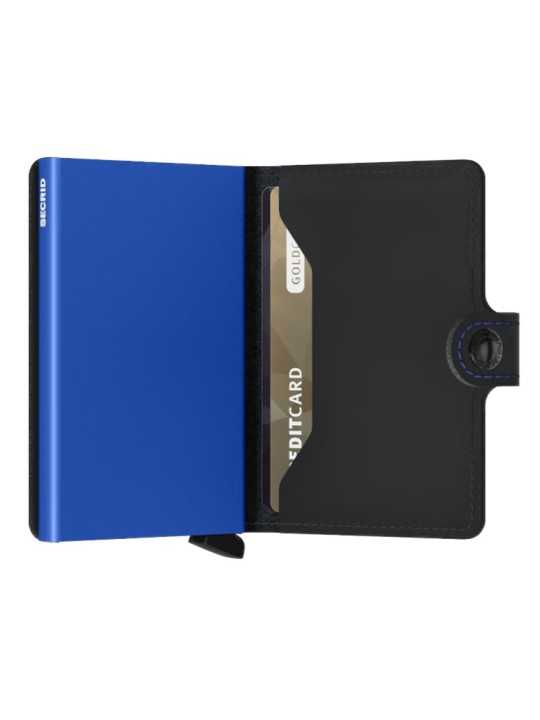 MINIWALLET MM MATTE BLACK & BLUE PORTE CARTES SECRID boutique Shop store Strasbourg in
