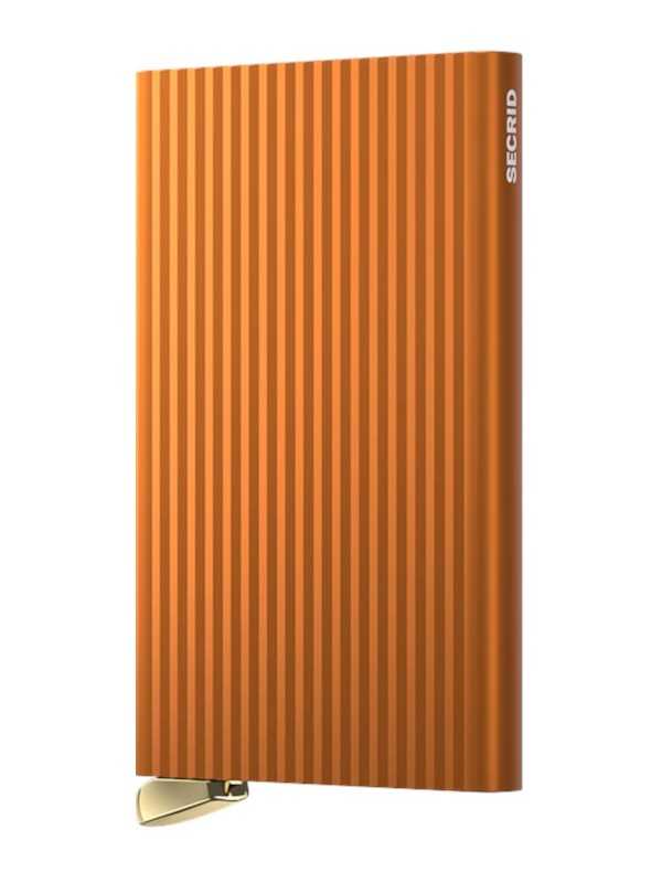 CARDPROTECTOR PREMIUM FLUTED CFI ORANGE PORTE CARTES SECRID store shop boutique Strasbourg front