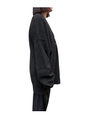 PULL TUNIQUE COL V GRIS FONCE YACK UK03 80 ISABEL BENENATO Créateur store coté