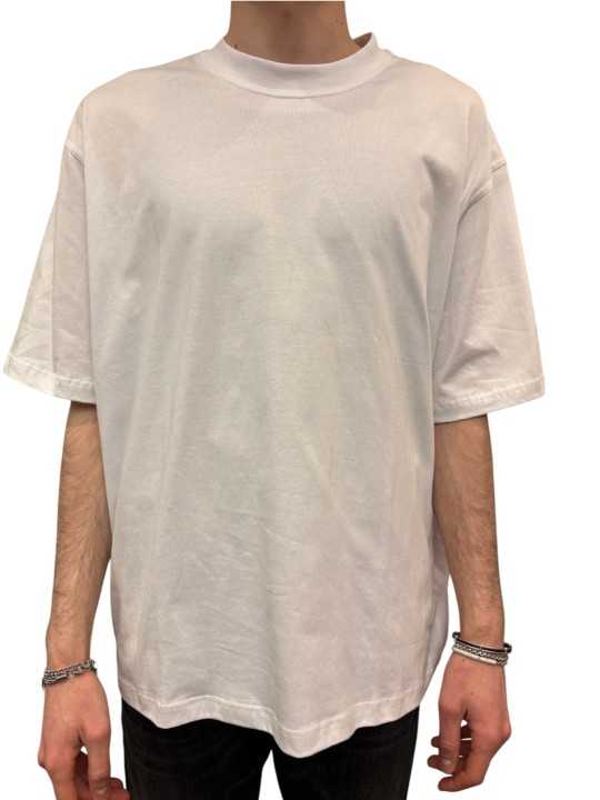 TSHIRT OVERSIZE UJ12 02 BLANC MANCHES COURTES ISABEL BENENATO homme shop boutique Strasbourg store front