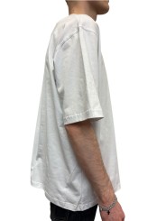 TSHIRT OVERSIZE UJ12 02 BLANC MANCHES COURTES ISABEL BENENATO homme shop boutique Strasbourg store side
