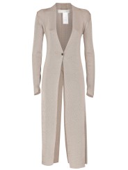 CARDIGAN LONG FENTE TRICOTE BOUTON DK04S26 162 ISABEL BENENATO FEMME vêtement boutique Strasbourg créateur flat