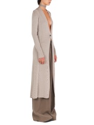 CARDIGAN LONG FENTE TRICOTE BOUTON DK04S26 162 ISABEL BENENATO FEMME vêtement boutique Strasbourg créateur profil