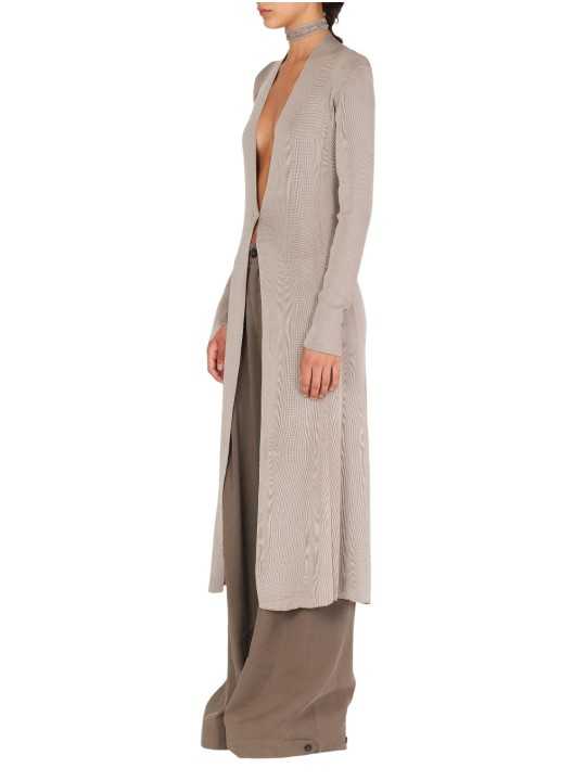 CARDIGAN LONG FENTE TRICOTE BOUTON DK04S26 162 ISABEL BENENATO FEMME vêtement boutique Strasbourg créateur profil2