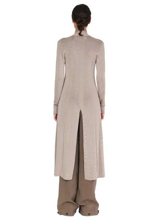 CARDIGAN LONG FENTE TRICOTE BOUTON DK04S26 162 ISABEL BENENATO FEMME vêtement boutique Strasbourg créateur dos