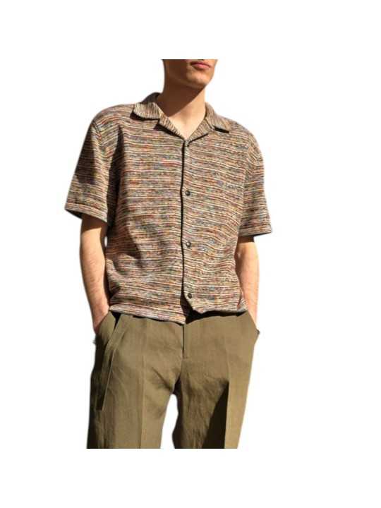 Polo chemise bayadère fondue multicolore Paul Smith Homme M1R 775Z V03027 92 Strasbourg face