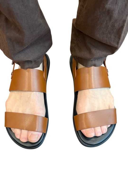 SANDALES SANGLE ARRIERE BRANDY 31510 LB A UNGARO HOMME Mode Concept Strasbourg face1