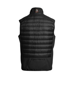 DOUDOUNE ZAVIER SANS MANCHE NOIR PMHYWU03 0541 PARAJUMPERS HOMME STRASBOURG dos