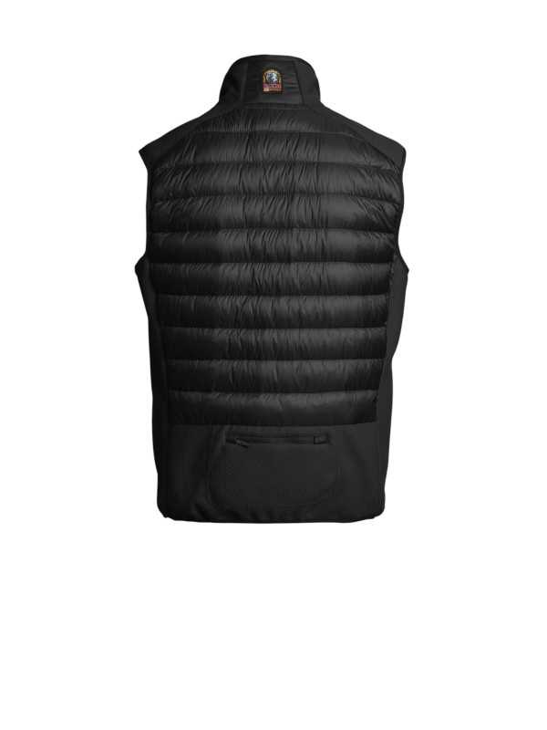 DOUDOUNE ZAVIER SANS MANCHE NOIR PMHYWU03 0541 PARAJUMPERS HOMME STRASBOURG dos