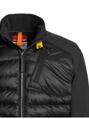 Doudoune Jayden manches nid d abeille noir Parajumpers PJS Homme PMHYWU01 0541 Close-up