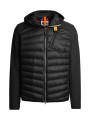 DOUDOUNE NOLAN NOIR MANCHE NID D ABEILLE CAPUCHE PMHYWU02 0541 PARAJUMPERS HOMME face