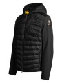 DOUDOUNE NOLAN NOIR MANCHE NID D ABEILLE CAPUCHE PMHYWU02 0541 PARAJUMPERS HOMME profil