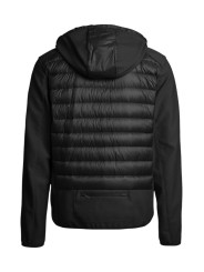 DOUDOUNE NOLAN NOIR MANCHE NID D ABEILLE CAPUCHE PMHYWU02 0541 PARAJUMPERS HOMME dos