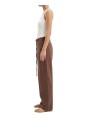 Pantalon chocolat Valérie large tresse 4PNT7V1210 CBE0725 800 Mason’s femme boutique Strasbourg profil