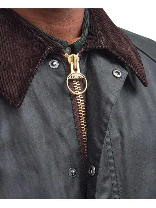 VESTE BEDALE SAGE MWX 0018 SG91 BARBOUR HOMME STRASBOURG BOUTIQUE détail