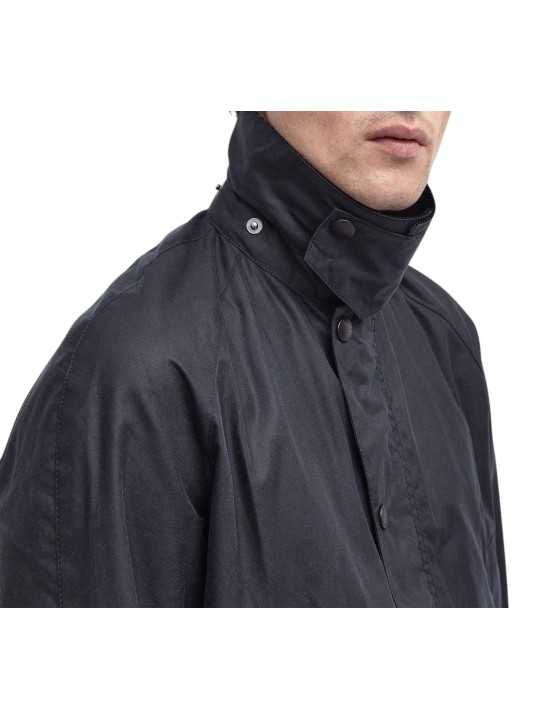 VESTE ASHBY NAVY MWX 0339 NY92 BARBOUR HOMME STRASBOURG BOUTIQUE col remonté