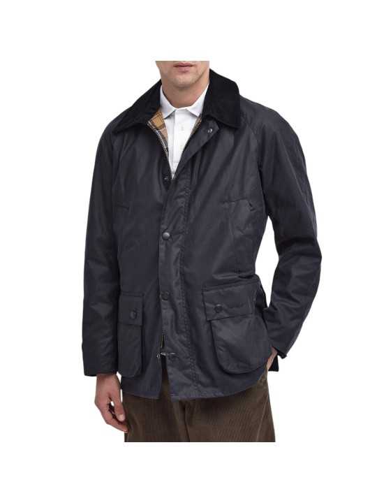 VESTE ASHBY NAVY MWX 0339 NY92 BARBOUR HOMME STRASBOURG BOUTIQUE porté