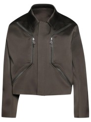Blouson Heizer Mac Jacket poches zippées dark dust Rick Owens femme RP01F6705 THD 78 boutique strasbourg shop store online flat