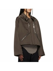 Blouson Heizer Mac Jacket poches zippées dark dust Rick Owens femme RP01F6705 THD 78