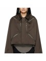 Blouson Heizer Mac Jacket poches zippées dark dust Rick Owens femme RP01F6705 THD 78 boutique strasbourg shop store online front
