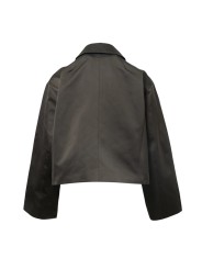 Blouson Heizer Mac Jacket poches zippées dark dust Rick Owens femme RP01F6705 THD 78 boutique strasbourg shop store online back