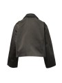 Blouson Heizer Mac Jacket poches zippées dark dust Rick Owens femme RP01F6705 THD 78 boutique strasbourg shop store online back