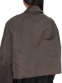 Blouson Heizer Mac Jacket poches zippées dark dust Rick Owens femme RP01F6705 THD 78 boutique strasbourg shop store online back