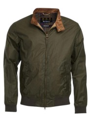 BLOUSON COURT ROYSTON WAX OLIVE COL VELOURS MWX1350 OL51 BARBOUR HOMME boutique Strasbourg store flat