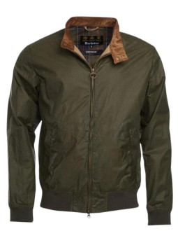 BLOUSON COURT ROYSTON WAX OLIVE COL VELOURS MWX1350 OL51 BARBOUR HOMME boutique Strasbourg store flat