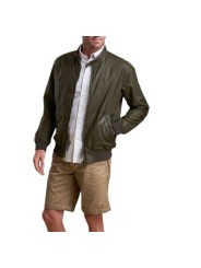 BLOUSON COURT ROYSTON WAX OLIVE COL VELOURS MWX1350 OL51 BARBOUR HOMME boutique Strasbourg store look