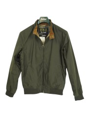 BLOUSON COURT ROYSTON WAX OLIVE COL VELOURS MWX1350 OL51 BARBOUR HOMME