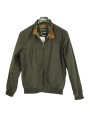 BLOUSON COURT ROYSTON WAX OLIVE COL VELOURS MWX1350 OL51 BARBOUR HOMME