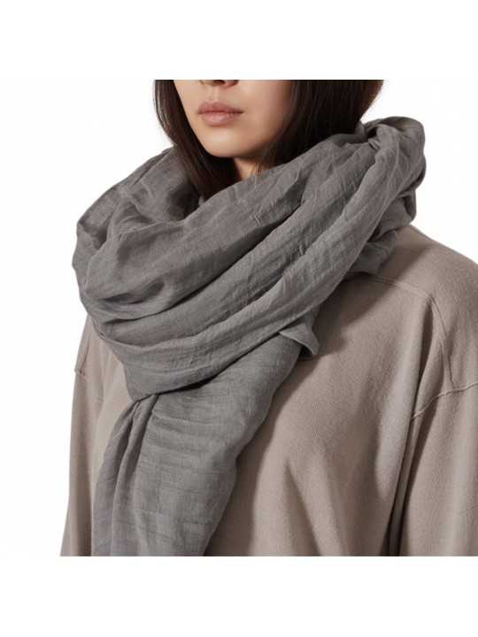 CHECHE PASHMINA EUCALYPTUS SANDY MEGA 140X200 RP01F6469 SCAR 35 RICK OWENS boutique Strasbourg profil