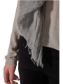 CHECHE PASHMINA EUCALYPTUS SANDY MEGA 140X200 RP01F6469 SCAR 35 RICK OWENS boutique Strasbourg détail