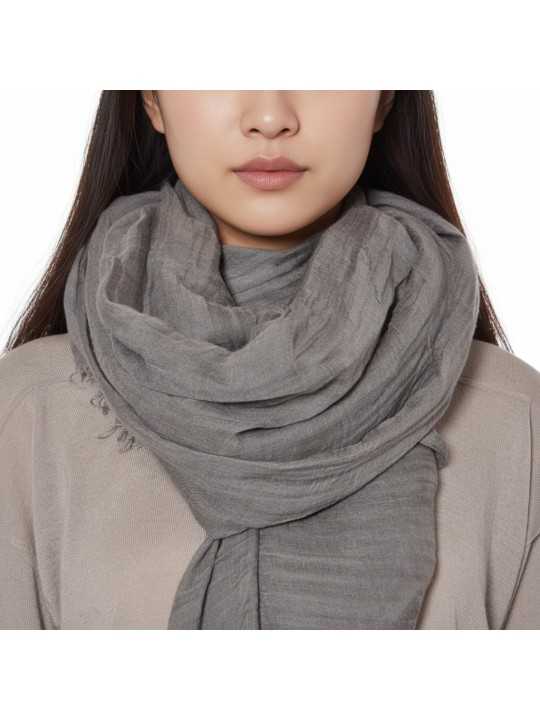 CHECHE PASHMINA EUCALYPTUS SANDY MEGA 140X200 RP01F6469 SCAR 35 RICK OWENS boutique Strasbourg front