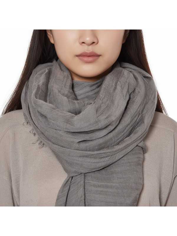 CHECHE PASHMINA EUCALYPTUS SANDY MEGA 140X200 RP01F6469 SCAR 35 RICK OWENS boutique Strasbourg front