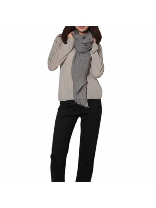 CHECHE PASHMINA EUCALYPTUS SANDY MEGA 140X200 RP01F6469 SCAR 35 RICK OWENS