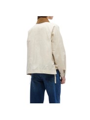 VESTE COURTE SABLE COL VELOURS FENTES LIENS MEDLAND LSP0304 CR31 BARBOUR FEMME dos